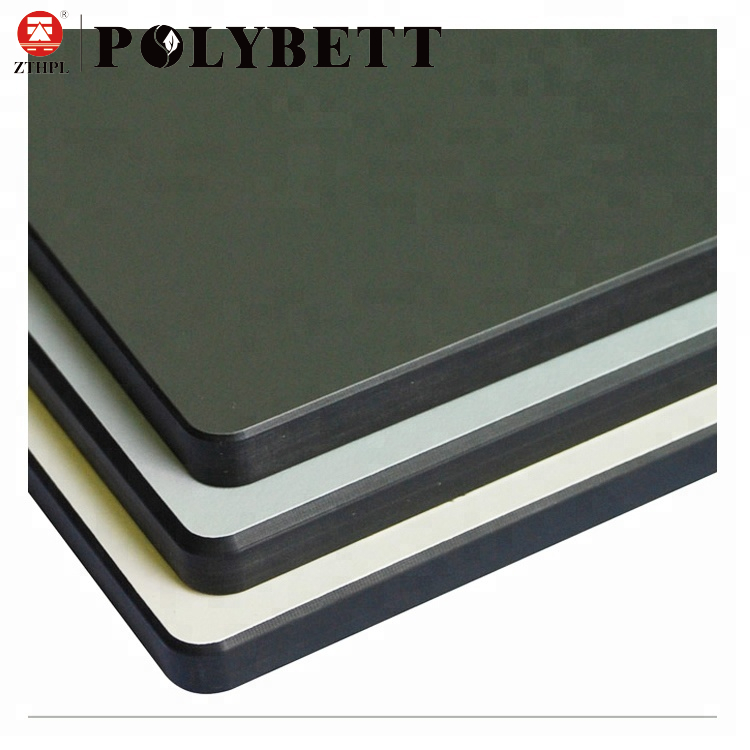 Polybett HPL 1220 * 2440 * 13mm厚白色光泽HPL耐化学腐蚀紧凑型片材