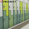 专业的Polybett高光泽木纹防水HPL紧凑型层压板，用于储物柜
