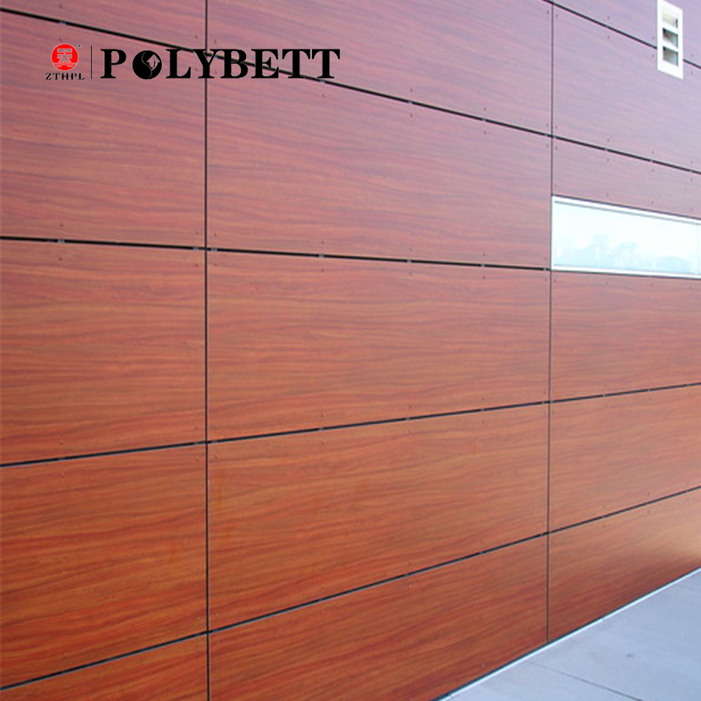HPL外墙木纹板/ hpl板/ 4X8紧凑型层压板工厂