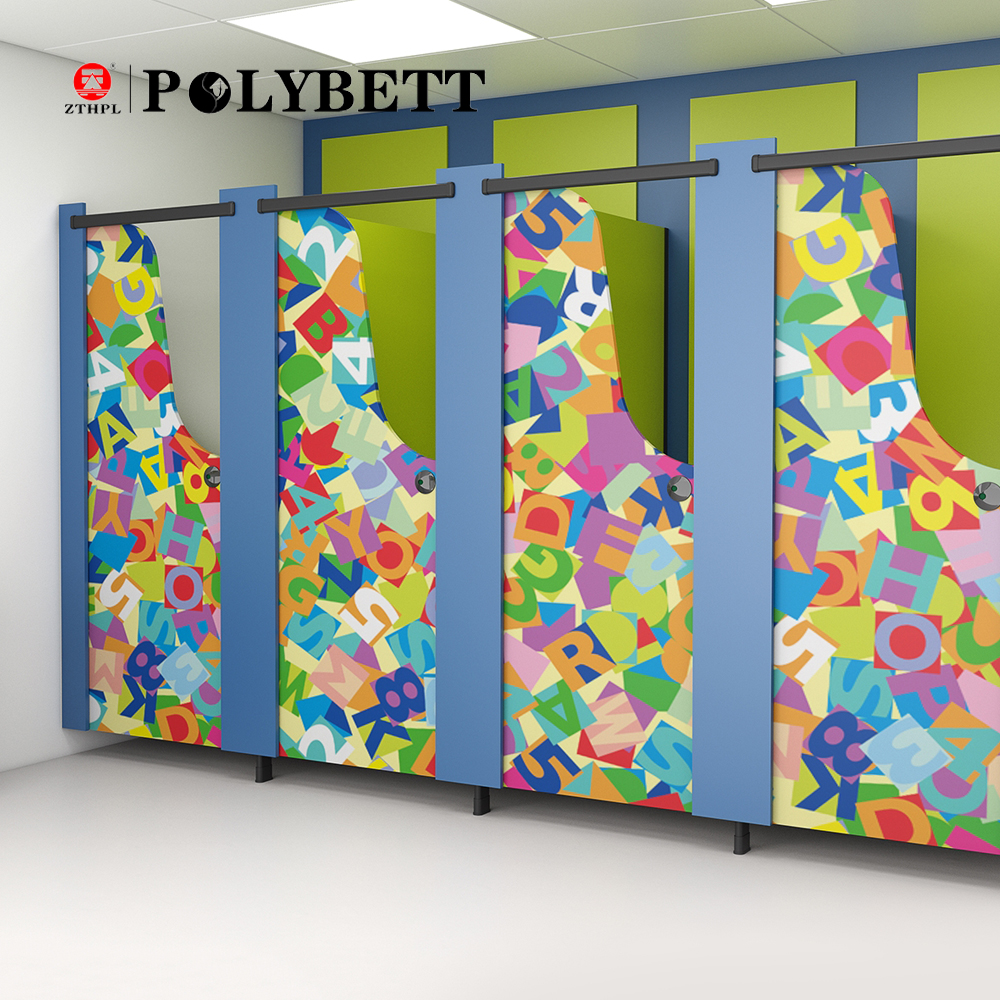 Polybett装饰防水HPL室内艺术紧凑型层压板用于厕所隔断